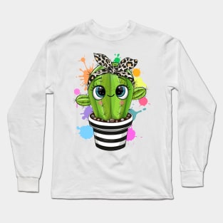 Cute Cacti Long Sleeve T-Shirt